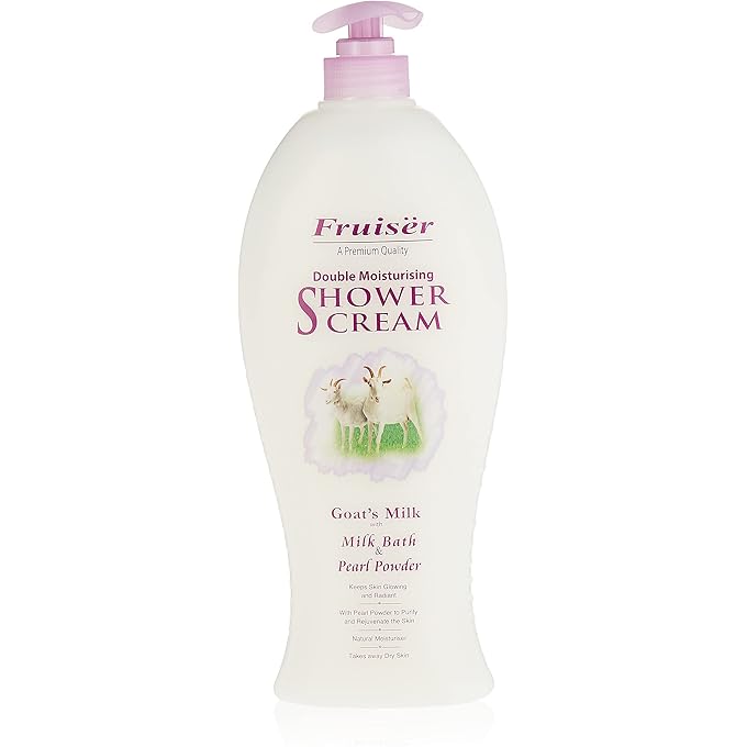 كريم الدش فرويزر حمام حليب الماعز ومسحوق اللؤلؤ، 1000 مل